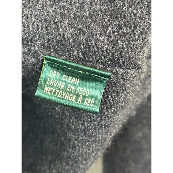 Lauren Ralph Lauren Cashmere Wool Angora Sweater Cardigan Sz Medium Petite Gray - Picture 7 of 16